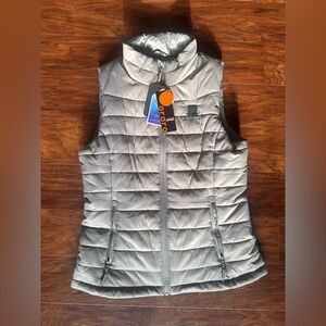 Ororo Puffer Vest Jacket Womens Small Heated Full Zip Without Battery Kit